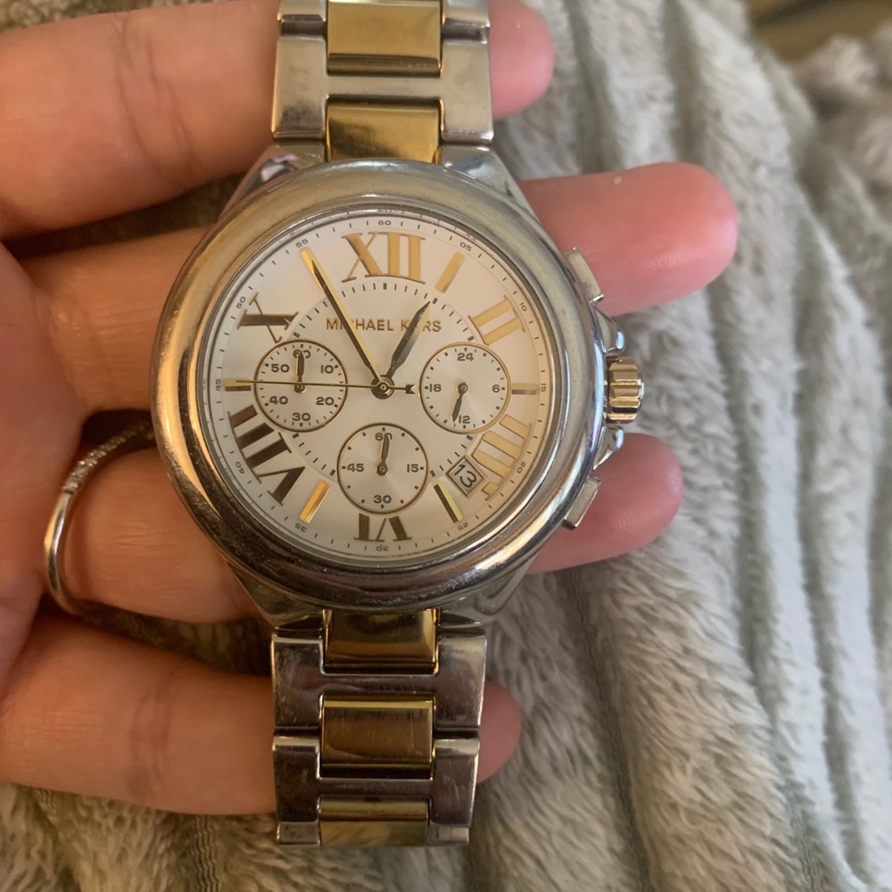 Michael Kors Two Tone Analog Watch - Picture 1 of 3
